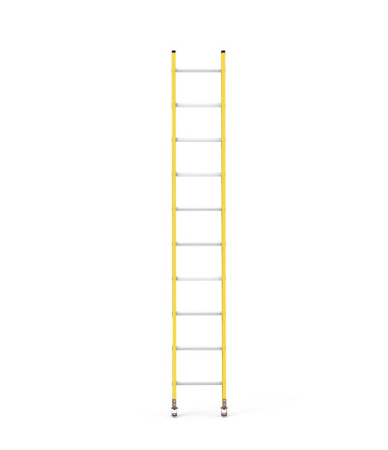 FRP (Fiberglass) Wall Support Straight Ladder